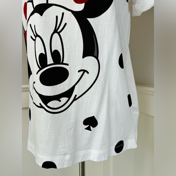 Disney Kate Spade Minnie Mouse Short Sleeve Cotton T-Shirt Tee Top Size Small - Picture 8 of 15
